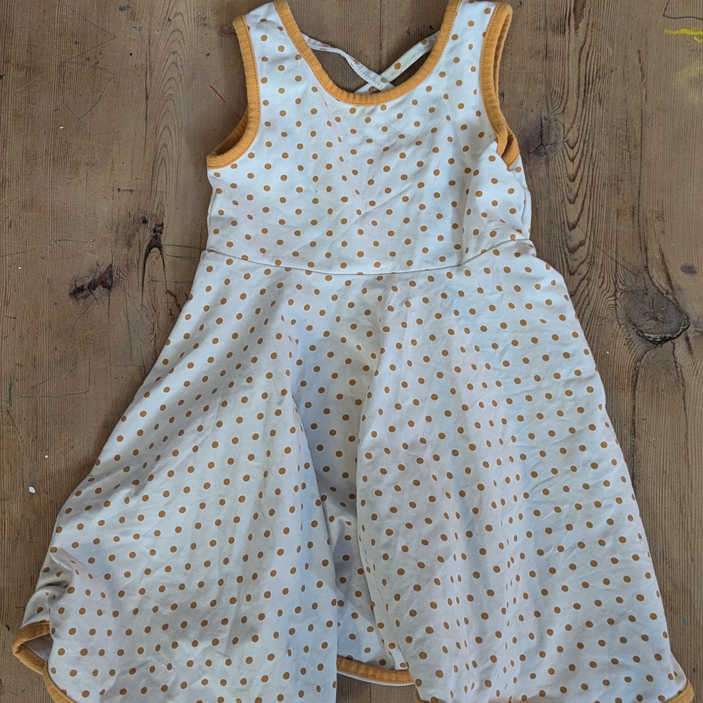 SweetHoney White and Blue Sleeveless Sundress